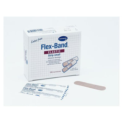 Bandage Strips Fabric Flex-Band 3/4x3" Flexible Flesh LF 100/Bx, 24 BX/CA - Surgical Supplies NY